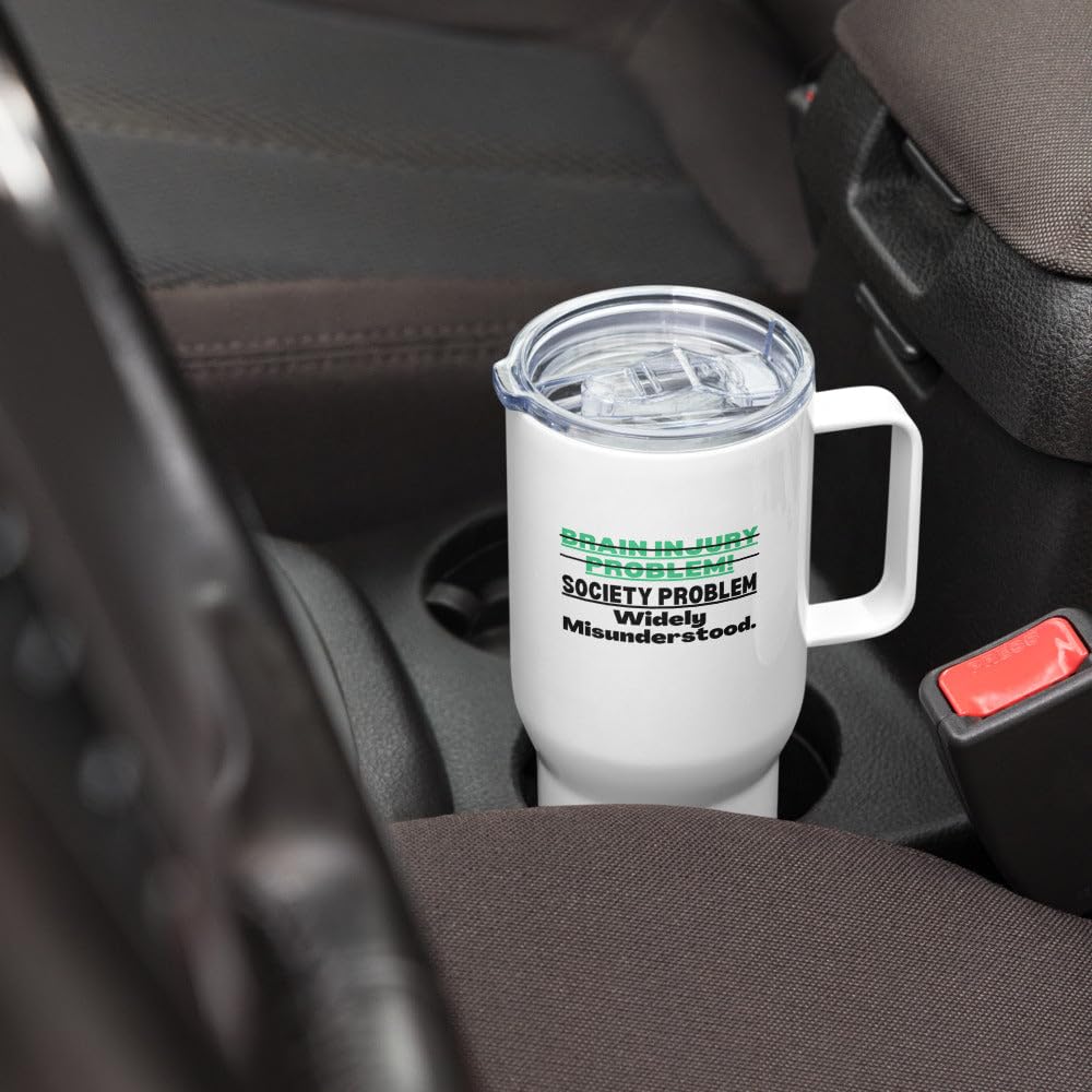 Lesion cerebral taza de viaje TBI orgullo concienciacion regalo idea