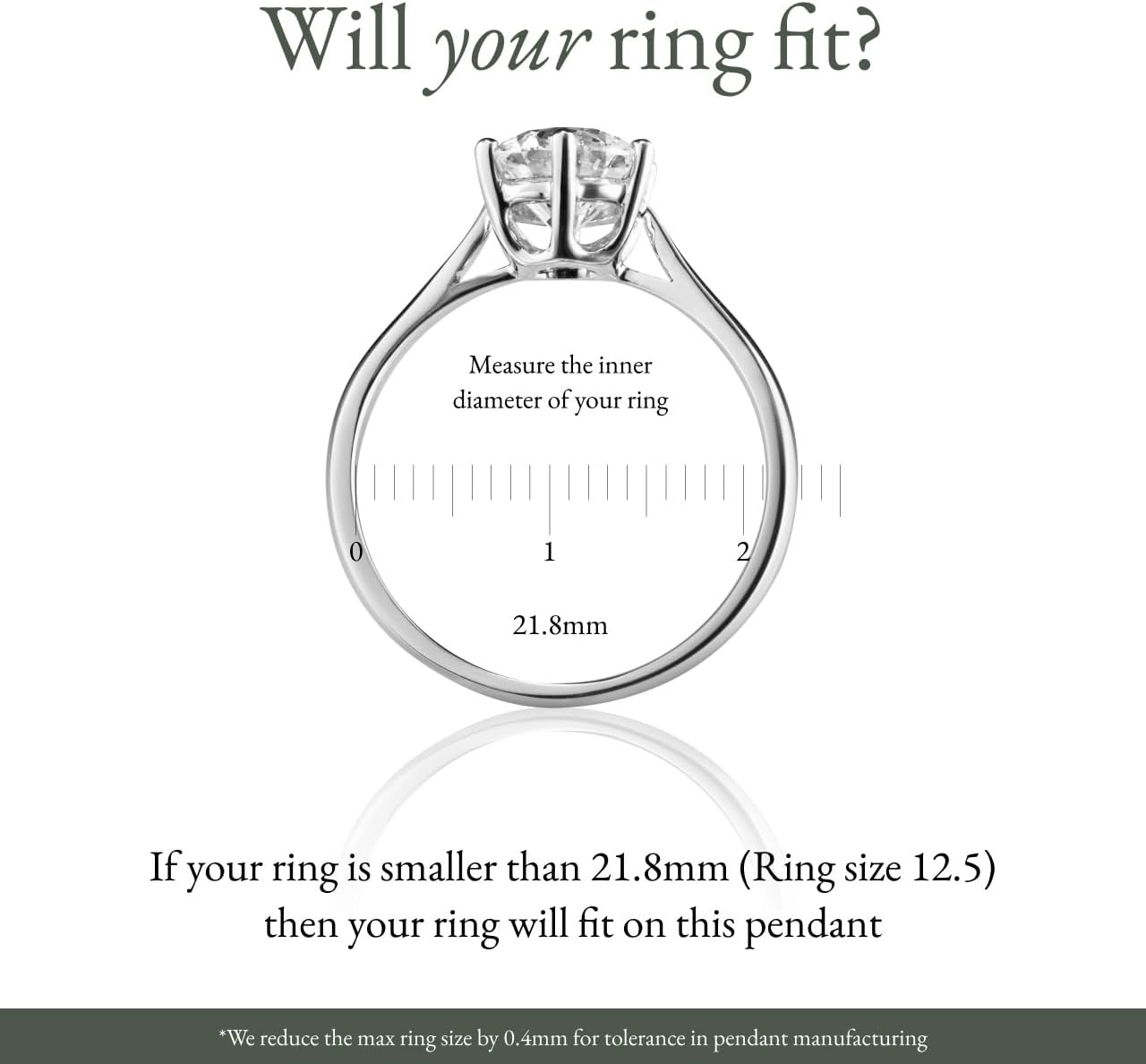 Ring Holder Necklace - Stainless Steel Necklace with Sterling Silver Finish - Engagement Gift for Doctors & Nurses - Silver Jewelry for Mom or Grandmother - Image 6