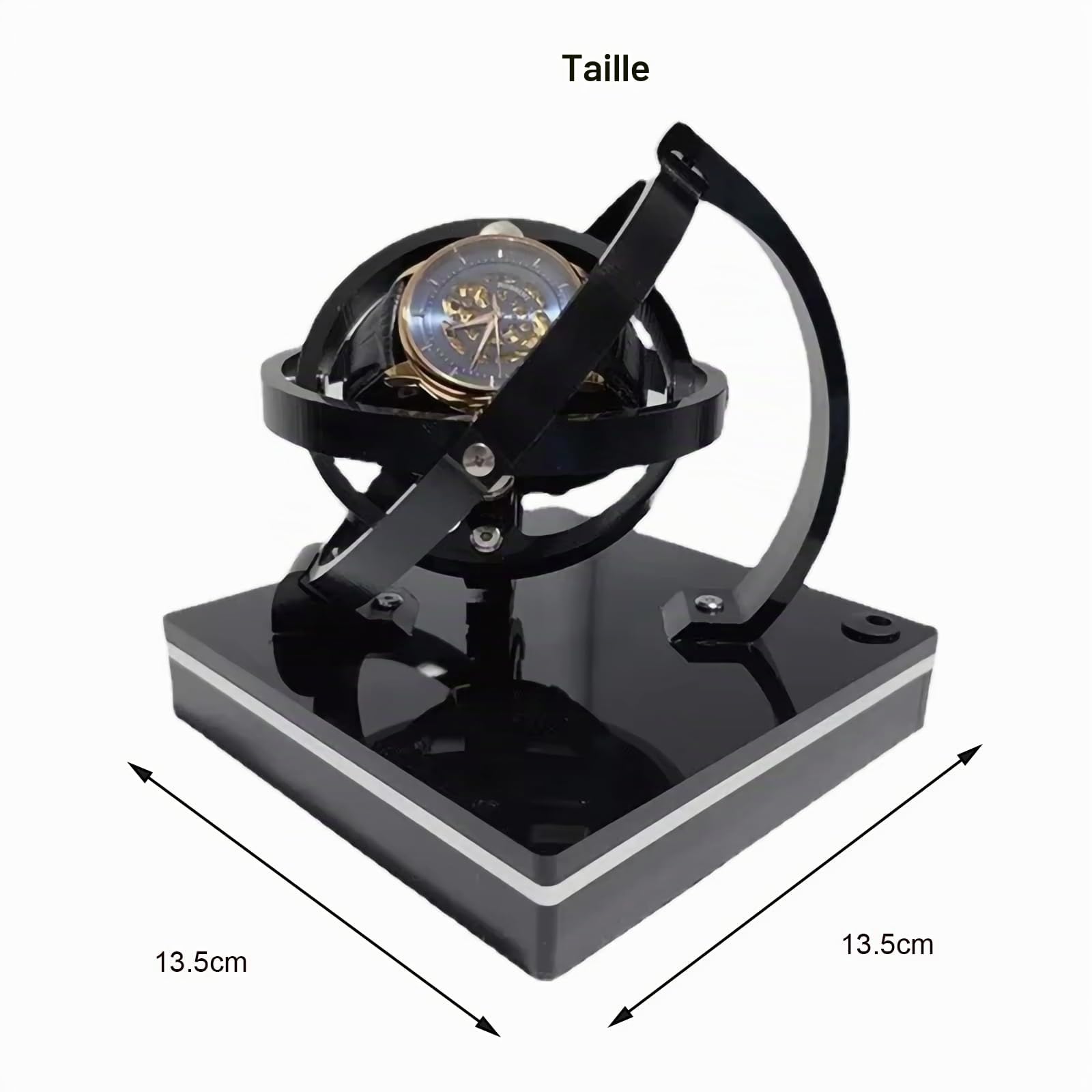 Remontoirs de montre stéréoscopiques 2025, remontoir de montre automatique, remontoirs de montre mécaniques, interface USB, affichage de montre-bracelet rotatif à 360 ° pour hommes et femmes,MEN