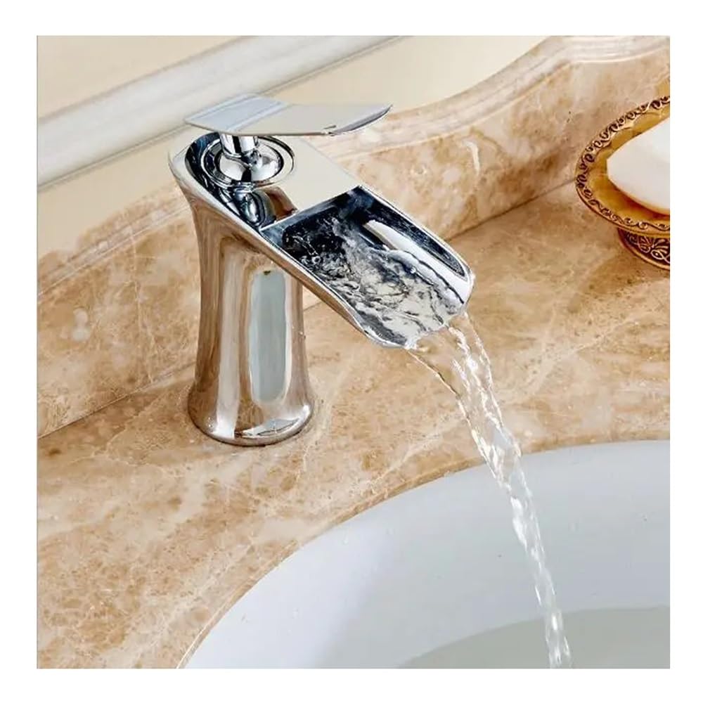 Robinet de lavabo cascade mitigeur de salle de bains à poignée unique XT849