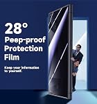 MAGIC JOHN 2 Pack for Samsung Galaxy S24 Ultra Privacy Glass Screen Protector 6.8 inch, Anti-spy Tempered Glass Film, Auto Dust-Elimination Installation, Bubble Free, Case Friendly, Anti-Scratch