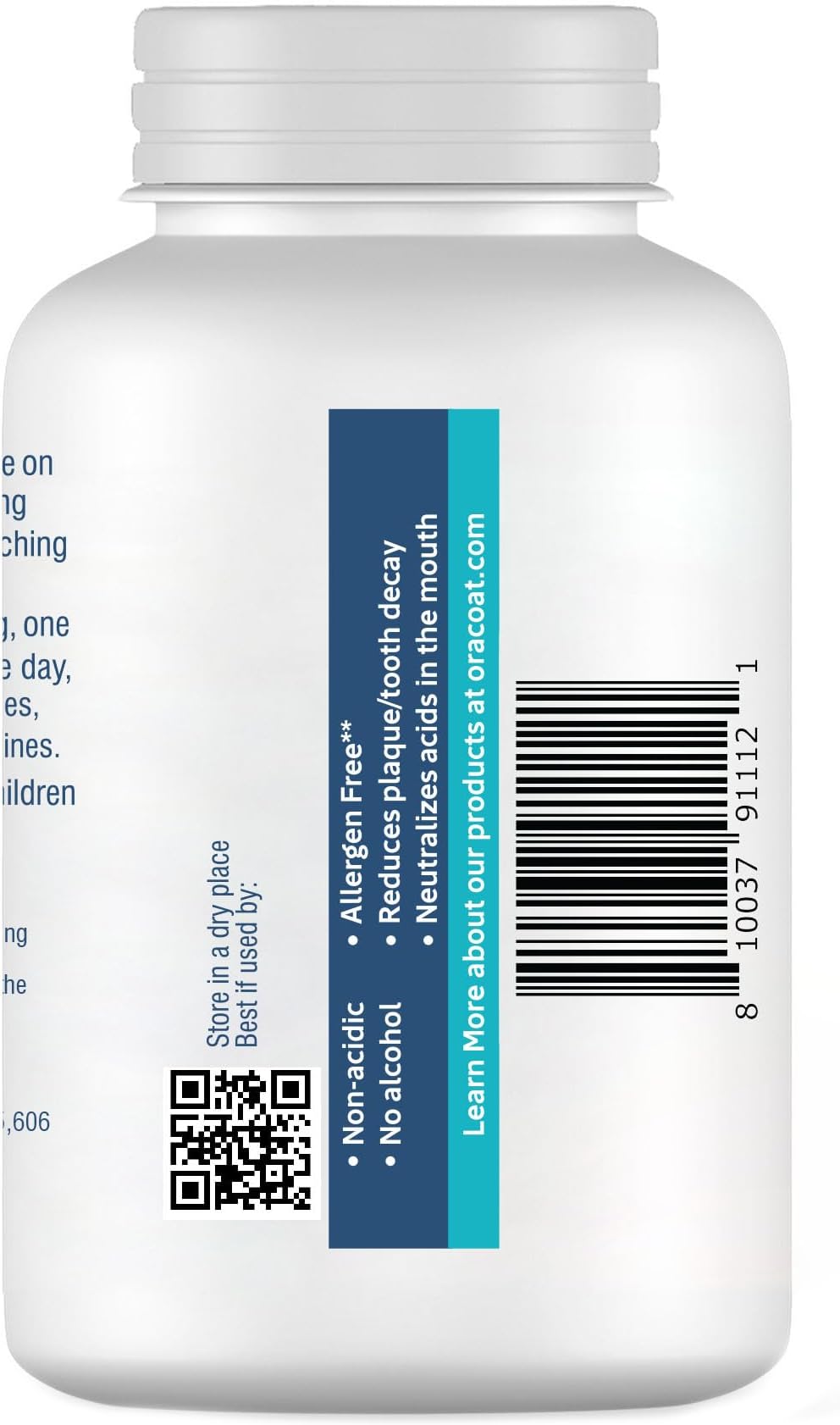 Oracoat XyliMelts Dry Mouth Relief Moisturizing Stick-On Melts Berry Smoothie with Xylitol, for Dry Mouth, Stimulates Saliva, Non-Acidic, Day and Night Use, Time Release for up to 8 Hours, 230 Count