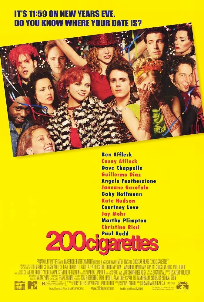 200 CIGARETTES MOVIE POSTER 2 Sided ORIGINAL FINAL 27x40 PAUL RUDD BEN AFFLECK: Posters & Prints