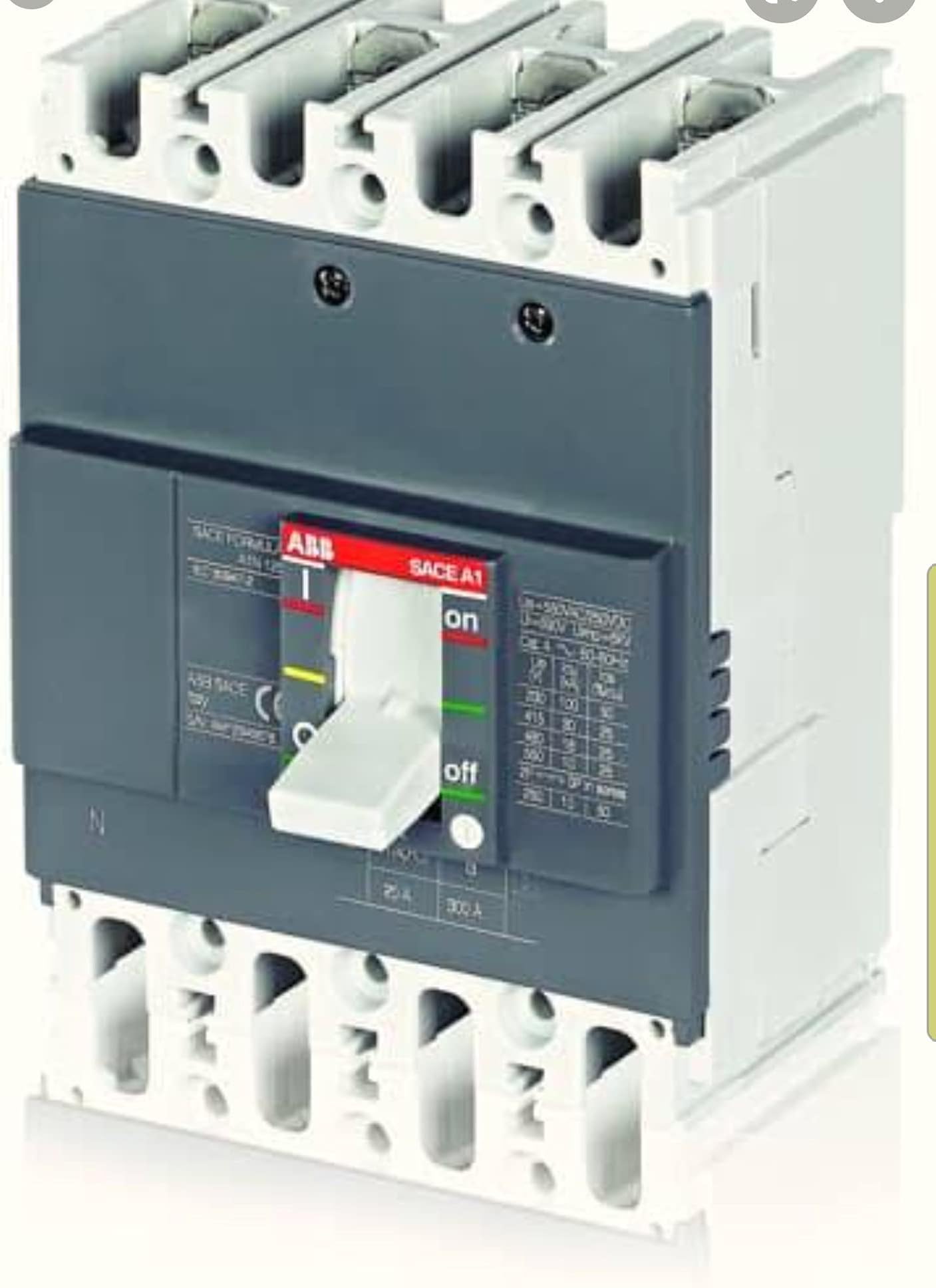 ABB's OG 630A MCCB 4 POLE 36kA SERIES 4P 630A 4POLE MCCB HEAVY DUTY INDUSTRIAL GRADE (100% COPPER TERMINAL) MOULDED CASE CIRCUIT BREAKER