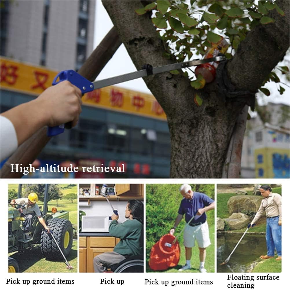 Litter Picker, 32" Hand Grabber, Reacher Gripper Extension Pick-Up Tool, Long Arm Handy Reaching Aid Grabbers Assist Tool for Disabled and Elderly
