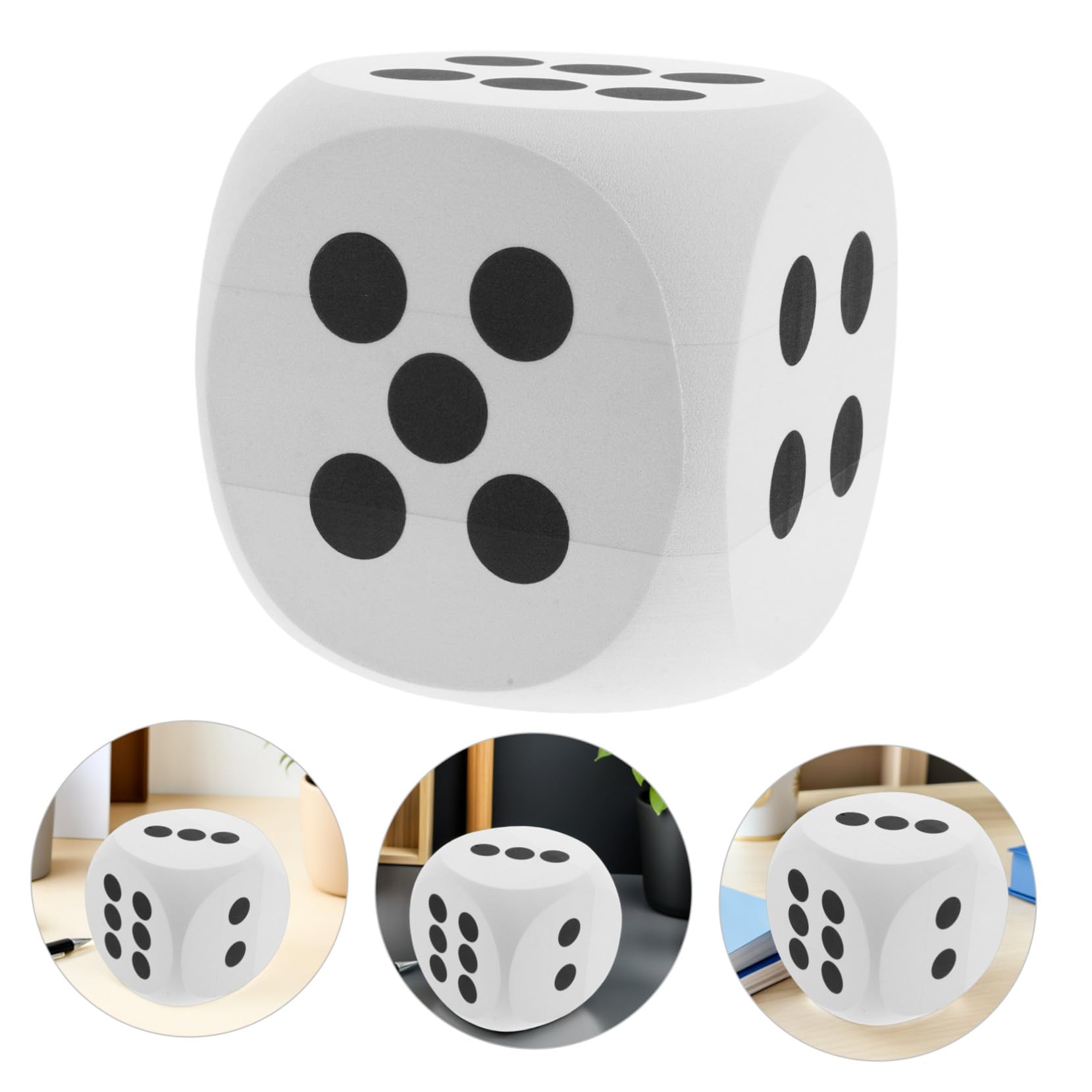 Mikinona Dado Gigante in Schiuma EVA con Bordi Arrotondati Dado Morbido Jumbo per Giochi da Tavolo Eventi e Attività Educative per Accessorio Decorativo Resistente e Sicuro