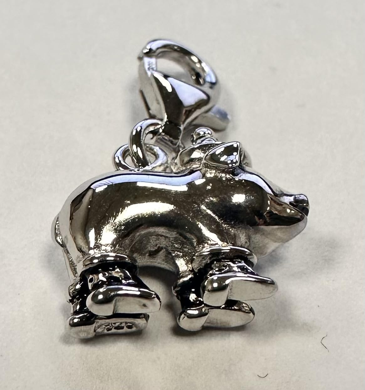 Quiges Charm con Cierre en Argent 925 Genial para Pulseras