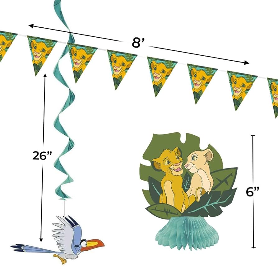 amazon-com-unique-7-piece-disney-lion-king-party-decorating-kit-multicolor-1-pack-home-kitchen for Free Lion King Party Printables Amazon.com: Unique 7-Piece Disney Lion King Party Decorating Kit | Multicolor | 1 Pack : Home & Kitchen for Free Lion King Party Printables