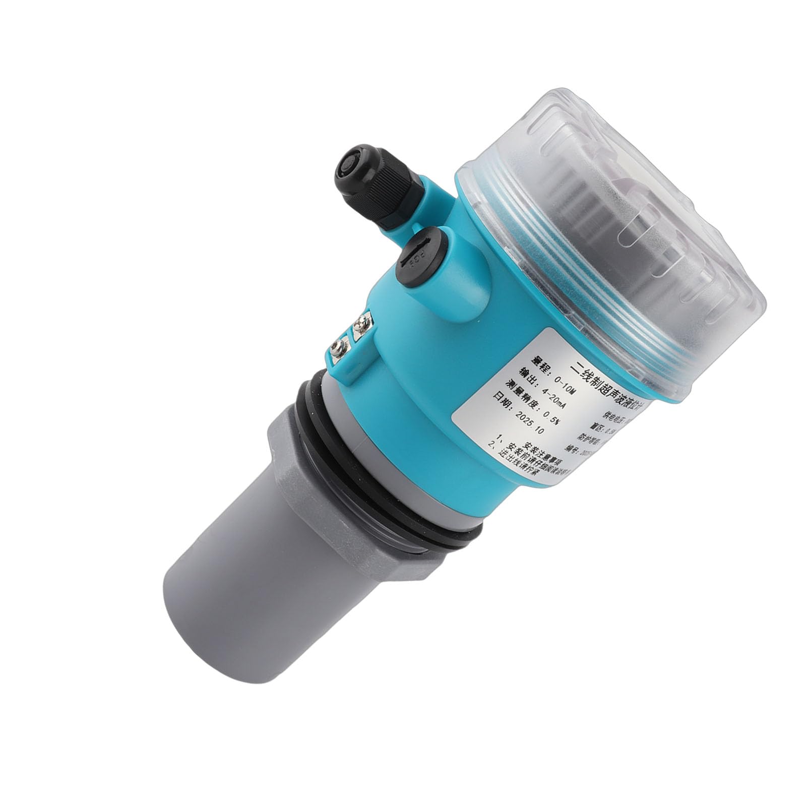 Medidor Digital con Pantalla LED 4 Salida Analógica 20mA DC24V 0 10m para Aguas Residuales y Minería (0~5 metros)
