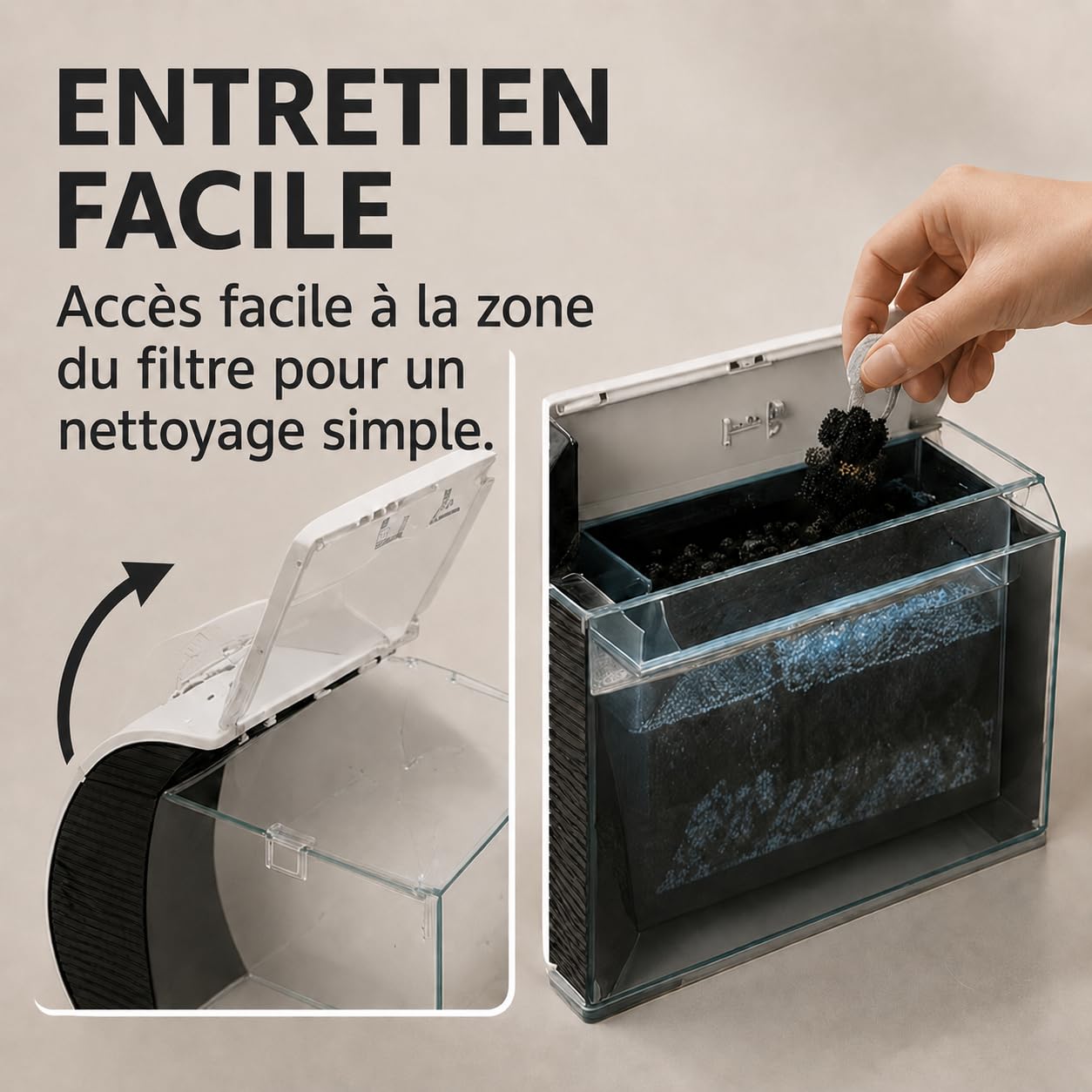 Aquarium de 5 gallons, avec éclairage LED et pompe à eau, capacité pour poissons d'ornement, crabes, plantes, idéal pour salon, chambre à coucher, bureau, décoration