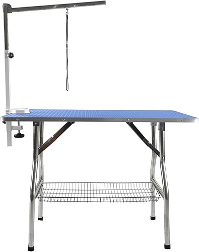 Miniatura 10 de Flying Pig - Mesa de aseo plegable de acero inoxidable de tamaño pequeño de 319in 32 x 21 pulgadas