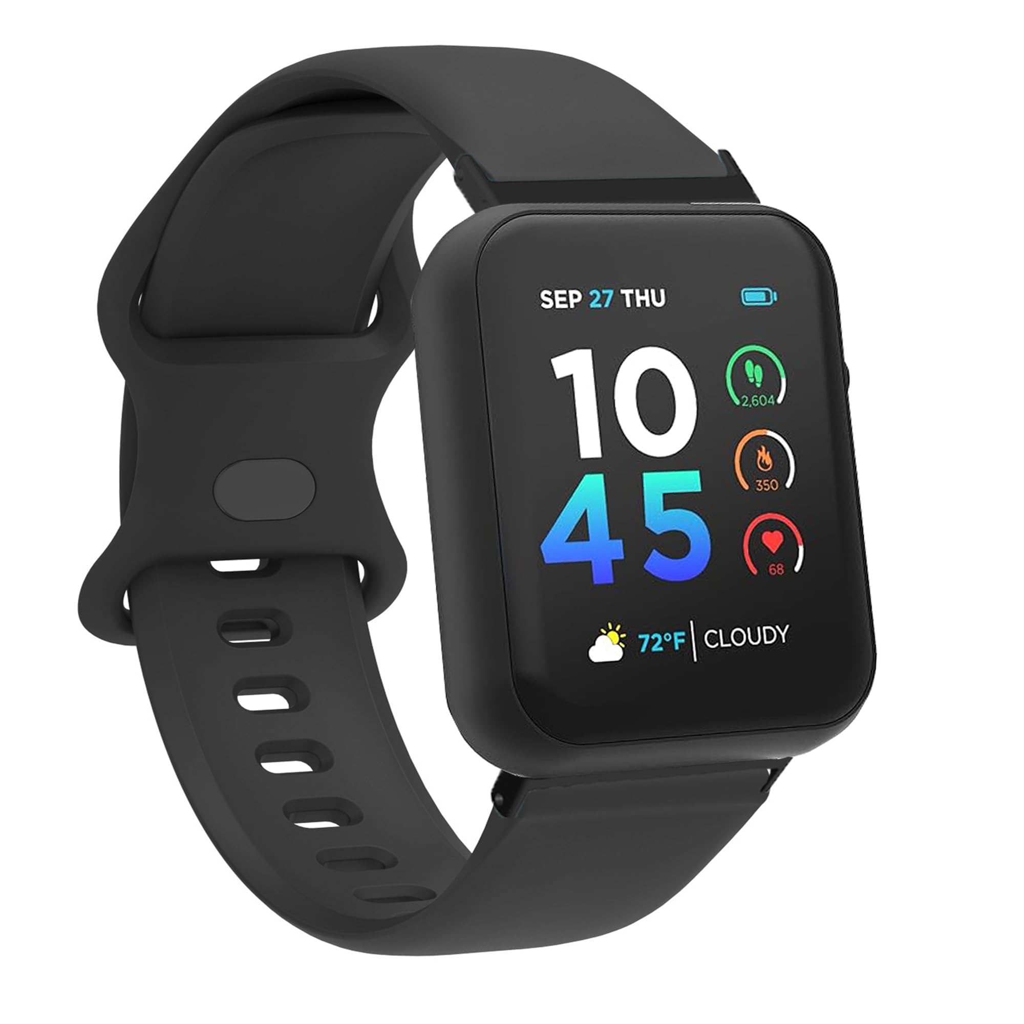 Lamshaw Compatible for ITOUCH AIR 4 Bands, 24mm Women Men,Soft Silicone Replacement Sport Strap Wristband Compatible for ITOUCH AIR 4 41mm / 46mm / Air 3 44mm Smartwatch