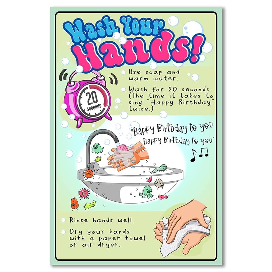 Amazon.com: ADOGEO Wash Your Hands Poster, Fun and Educational, Multi-color Cartoon, Unisex, Rectangular, 12 x 18 Inch, Bathroom, Office, School Nurse, Kids, Hand Hygiene Education : Office Products amazon-com-adogeo-wash-your-hands-poster-fun-and-educational-multi-color-cartoon-unisex-rectangular-12-x-18-inch-bathroom-office-school-nurse-kids-hand-hygiene-education-office-products