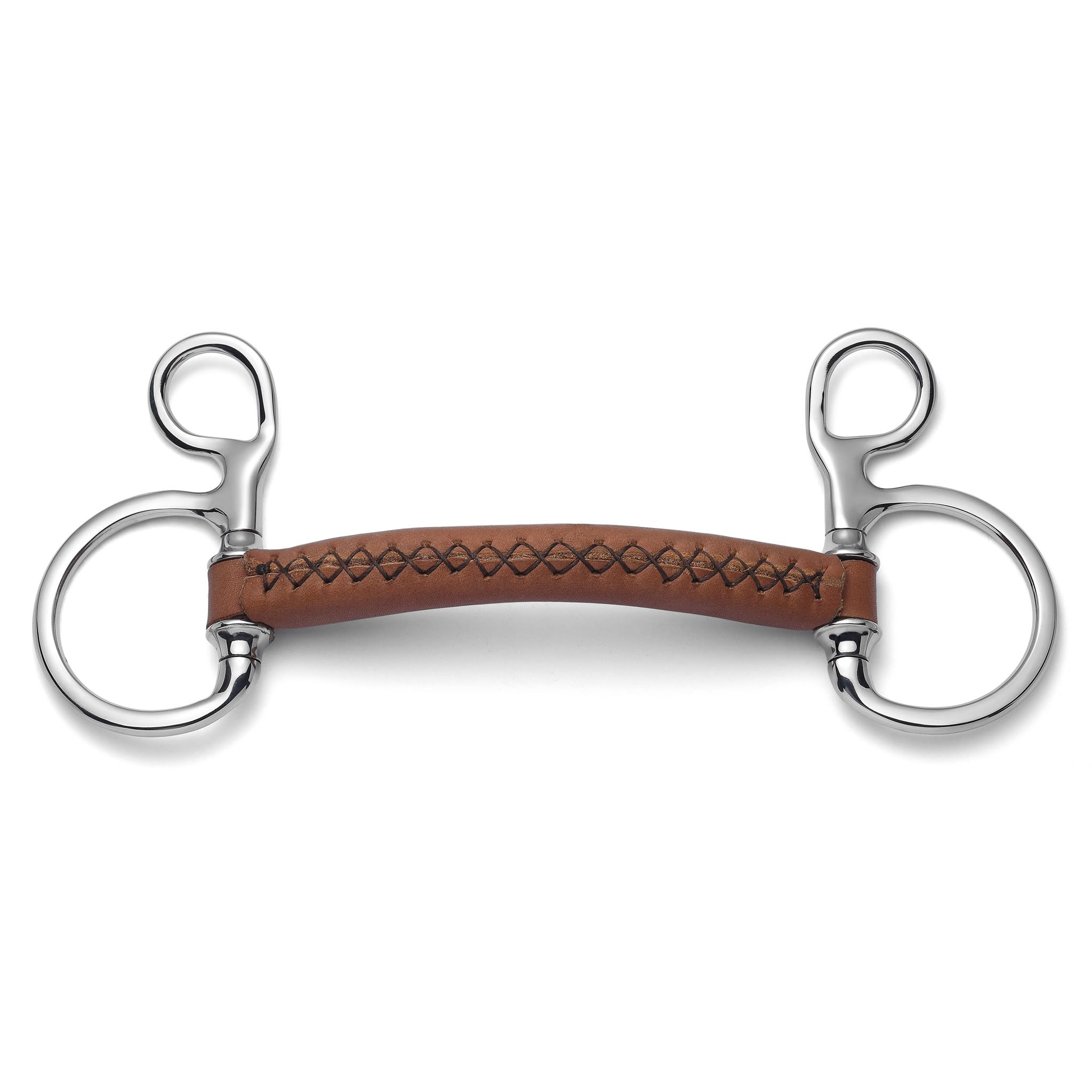 Cavalon Baucher Soft Leather Snaffle Bit (5.25