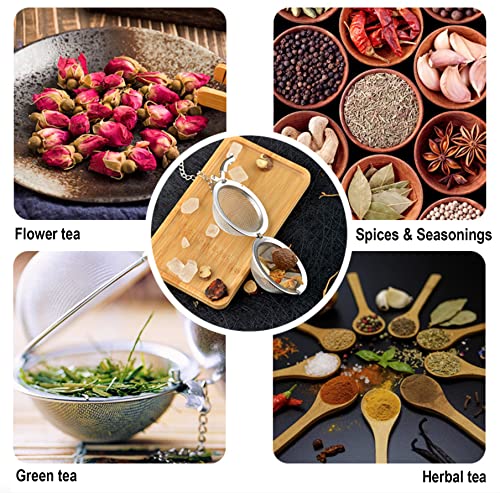 2pcs Tea Infuser,Loose Leaf Tea Steeper Tea Strainer with Charm Handmade Dragonfly Butterfly Pendant Tea Ball Tea Filter Tea Infusers for Loose Tea - Image 6