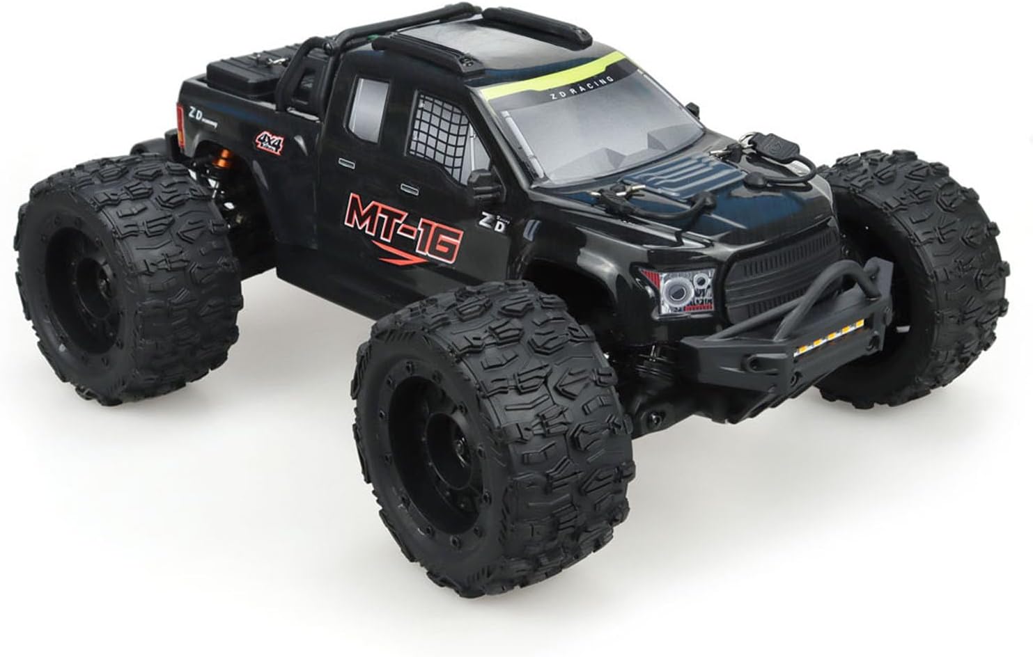 TOUCAN RC HOBBY 1/16 80KM/H Racing Radio Controlled Monster Truck MT-16 High Speed 4 * 4 RC Off Road Car RTR Wheelie Bar Metal CVD Chassis for Ages 14+