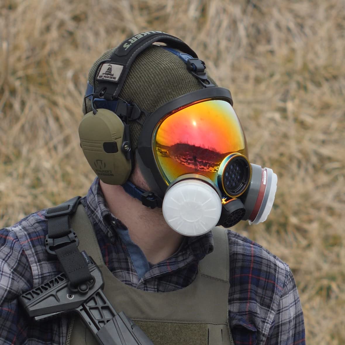 Liywua Full Face Organic Vapor, Chemical, & Particulate Respirator - 1 Year Manufacturer Warranty - Reusable Eye Protection Mask