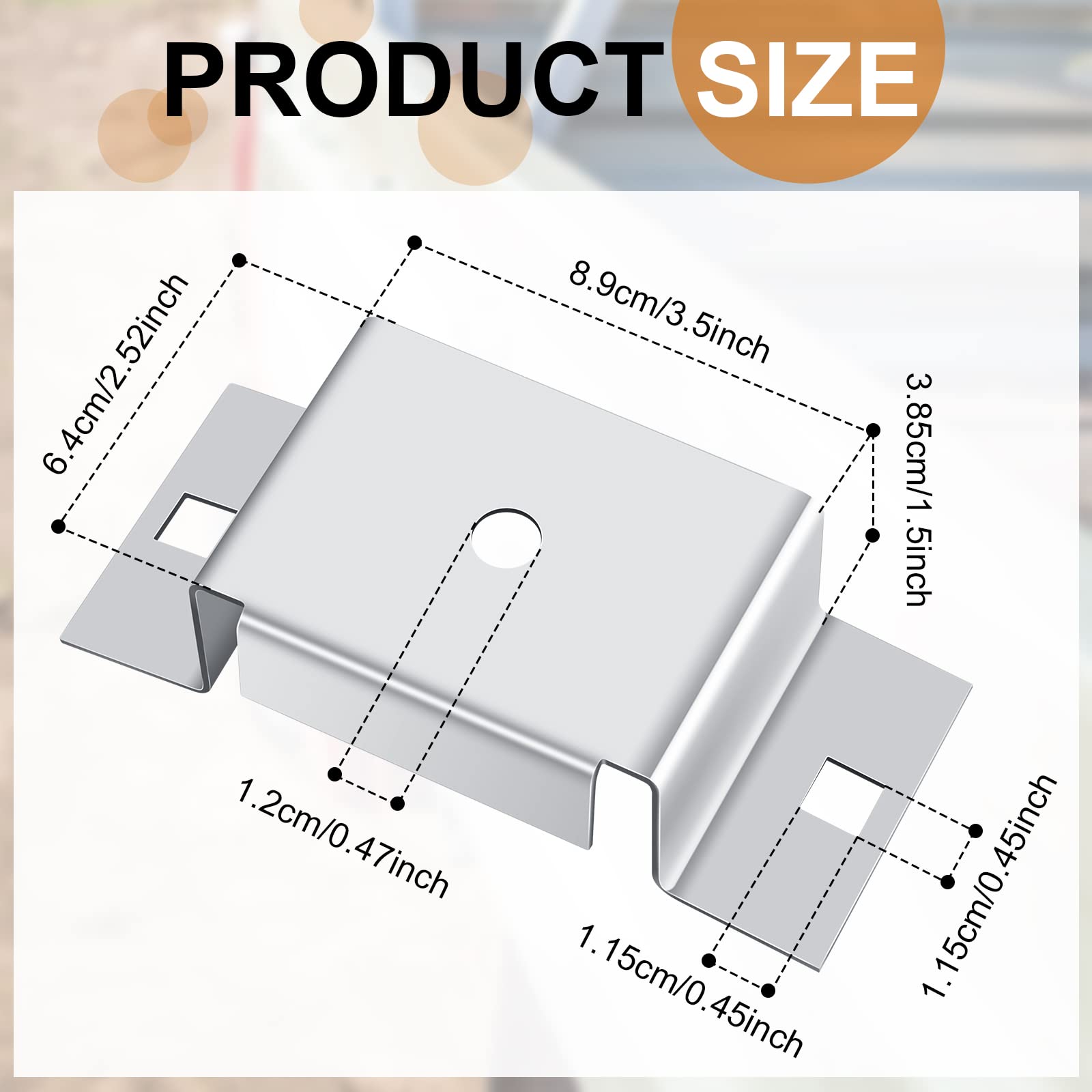 CURT Raw Steel Weld-On Stake Pocket, 3-1/2 In. X 1-5/8 In. I.D - Foto 6