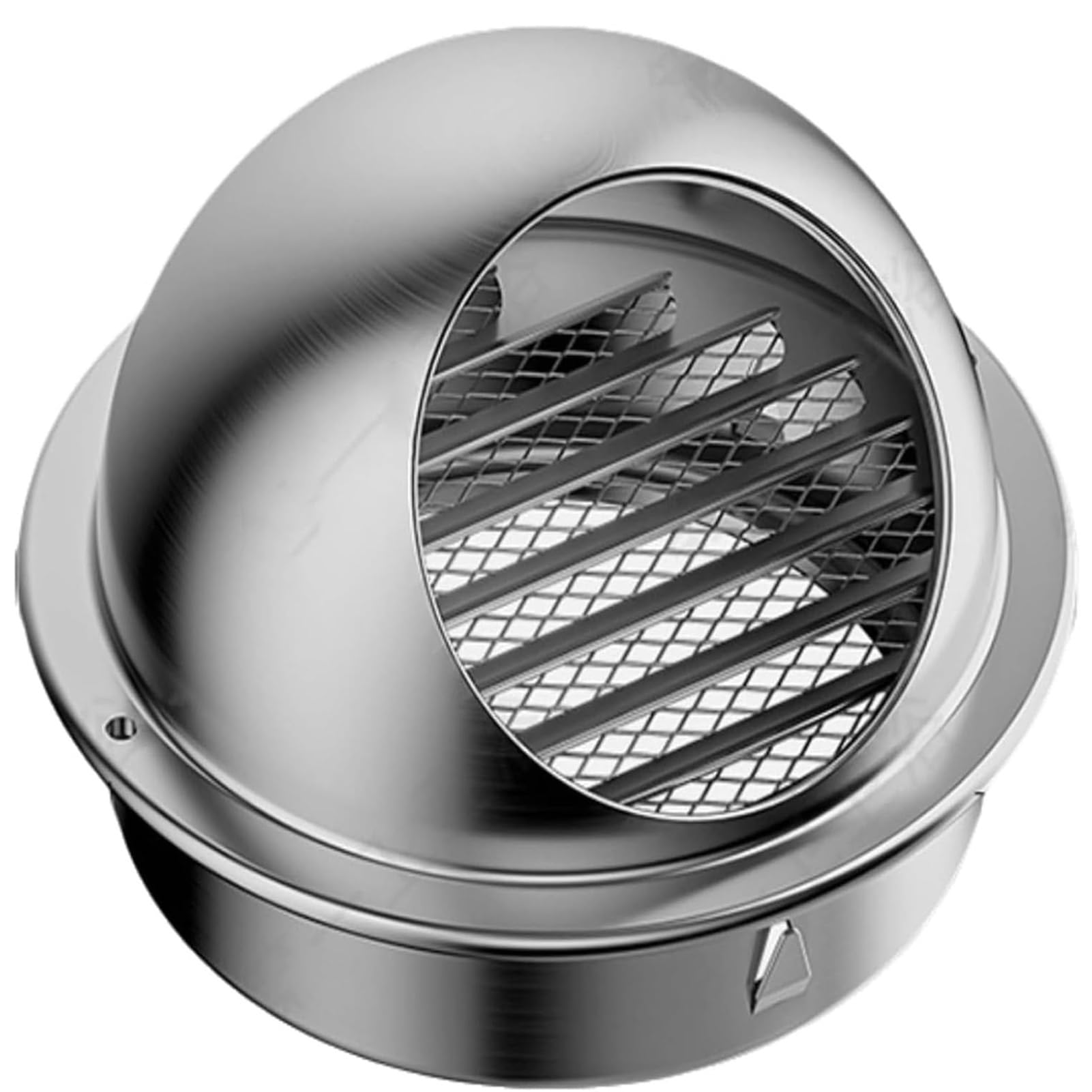 Rejilla de Ventilación Redonda de Acero Inoxidable, Tapa para Salida De 70/80/100/150/200 mm para Cocina, Cuarto de Baño, Garaje(Plata,200mm/8in)