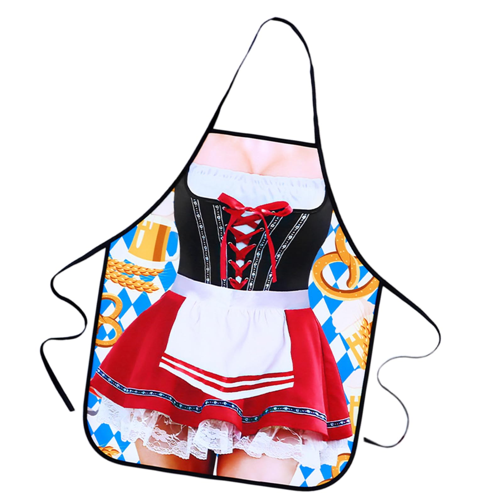 Jazuaiao Kitchen Apron for Women Long Sleeve Protective Polyester Household Cooking Baking Long Sleeve Cooking Apron