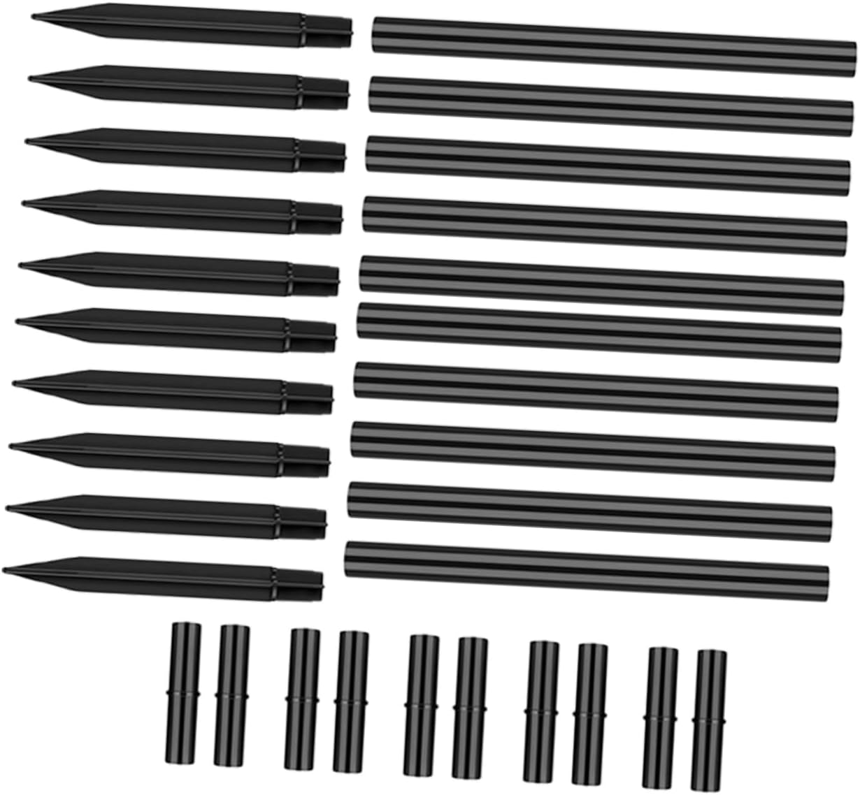 MERRYHAPY 1set Solar Light Ground Stakes Extension Tubes of Lightweight Stakes for Outdoor Landscape Lighting Easy Installation for Garden Solar Lamps