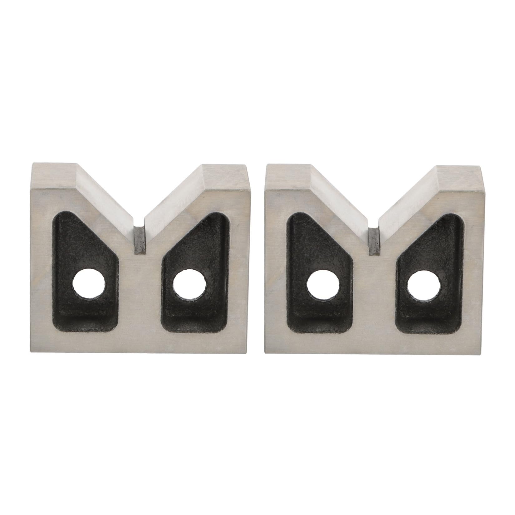 SOHNVWTGD Matched Pair 3" Cast Iron V s with 90° V-Groove - 3" x 1-5/16" x 2-3/8" Accuracy Ground for Machining, Inspection