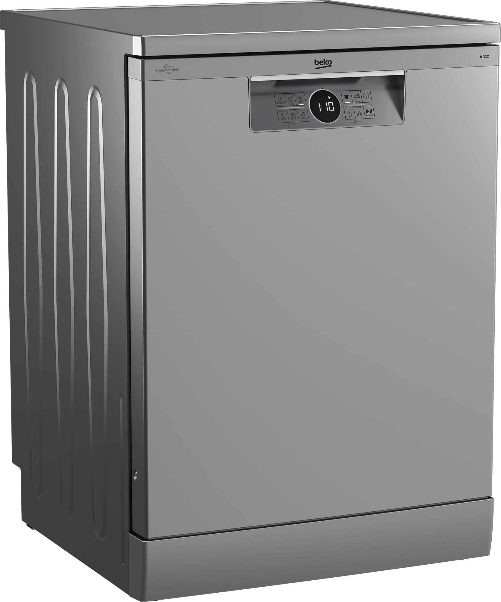 Beko BDFN15440S Lavastoviglie 60 cm Libera Installazione, 14 Coperti, Acciaio Inox, Motore Inverter ProSmart™, Classe C, 44 dBA, SelfDry, GlassShield