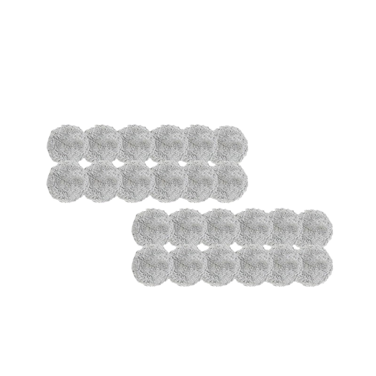 Panno for La Pulizia Delle Finestre, Compatibile Con Purerobo, Set Di Pulizia Del Panno for Scopa Da 24 Pezzi for Robot for Finestre Rotonde, Compatibile Con Hobot, 388 Cuscinetti(Grey 24pcs)
