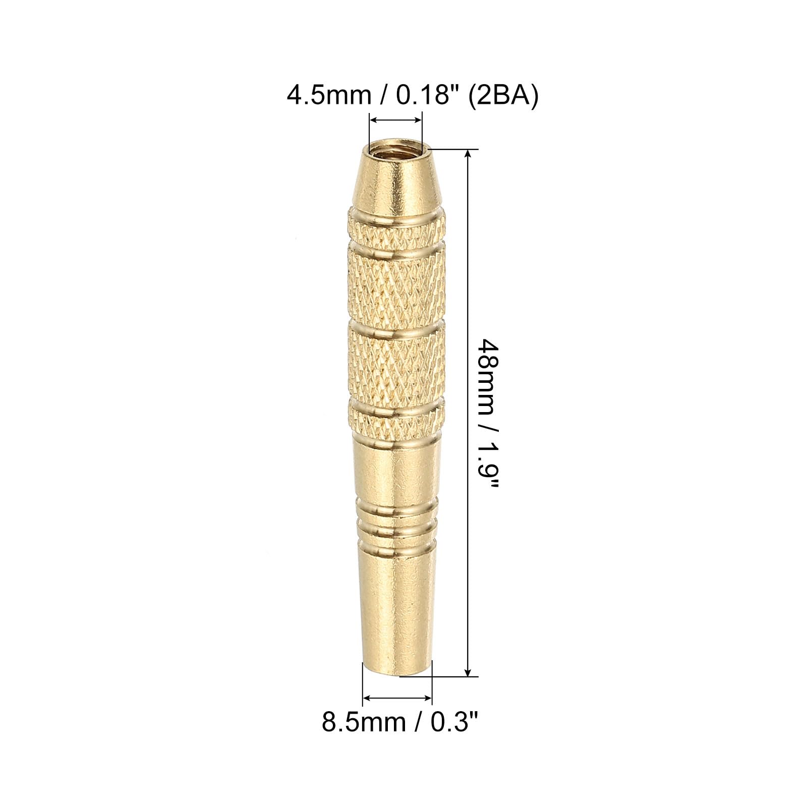 PATIKIL 16 Grams Dart Replacements Barrel, 6Pcs Copper Dart Replace Barrel Accessories for Soft and Steel Dart Tips Gold Tone - Image 2
