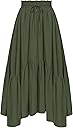 Scarlet Darkness Maxi Skirts for Women High Waist Renaissance Skirt Long Skirt with Pockets