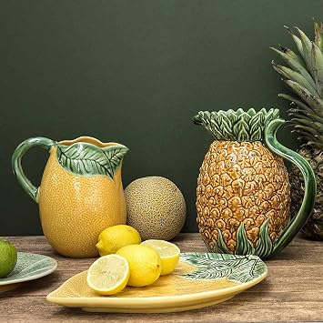 Bordallo Pinheiro Pineapple Earthenware Pitcher