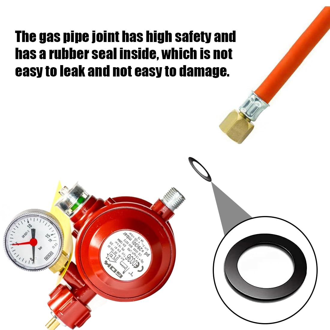 2 Adattatori Gas GPL 1/2'' A 1/4'' - Connettori Per Bombole E Fornelli Da Campeggio