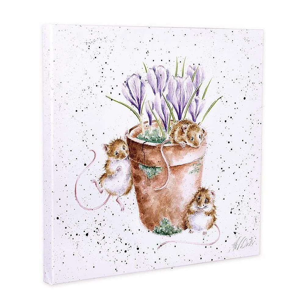 Wrendale Designs Purple - 'Garden Friends' Small Canvas
