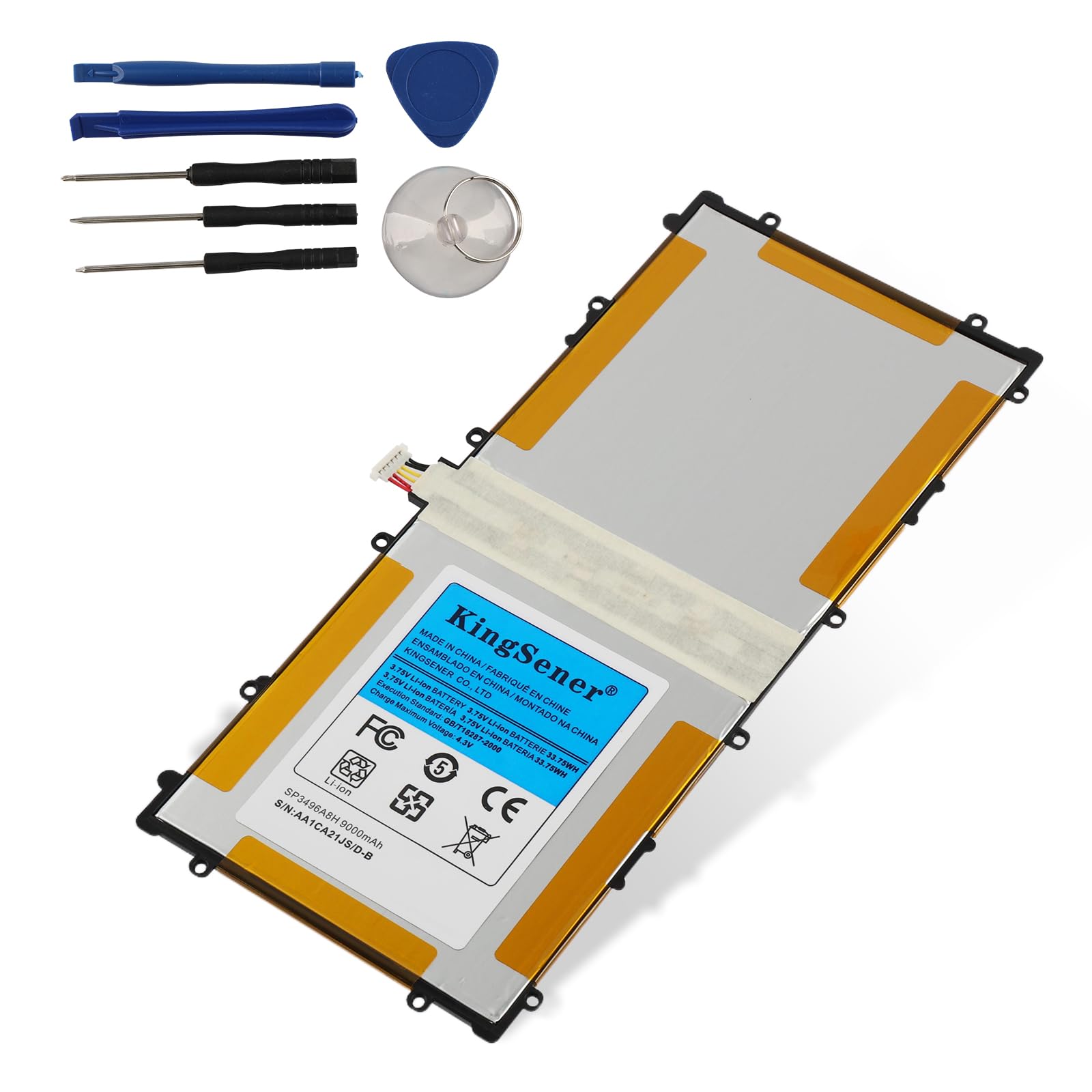 KingSener SP3496A8H Battery for Samsung Google Nexus 10 N10 P8110 HA32ARB GT-P8110 Tablet Battery Samsung Nexus 10 16GB/32GB 3.75V 9000MAH