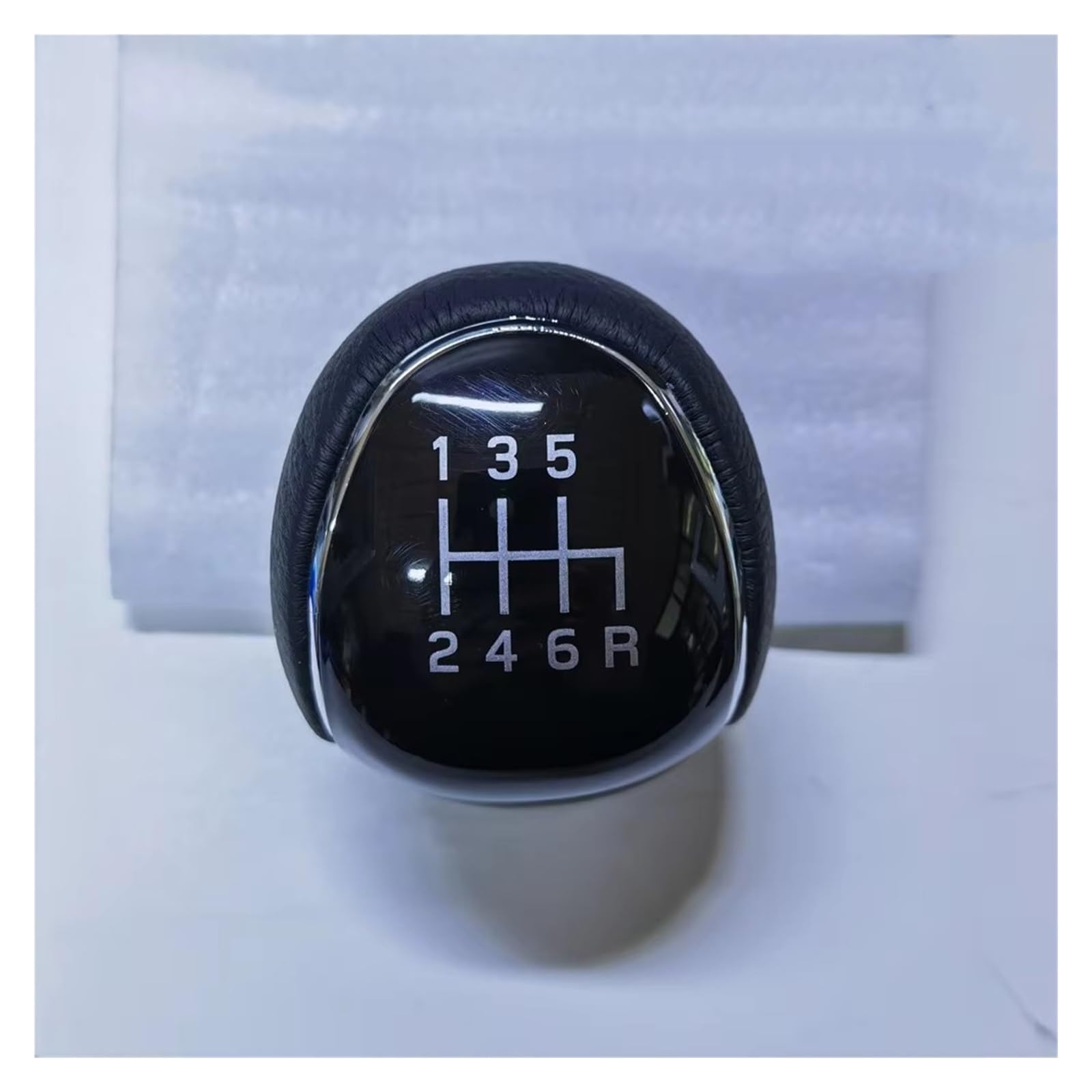 Cqrbne Black 6 Speed 246R Car Gear Lever Knob For Mondeo 4 Mk4 For Focus For S-Max For C- Max For Kuga For Galaxy 5/6 Speed Gear Shift Knob Car Accessorie Gear Shift Knob Handle(Black 6 Speed 246R)
