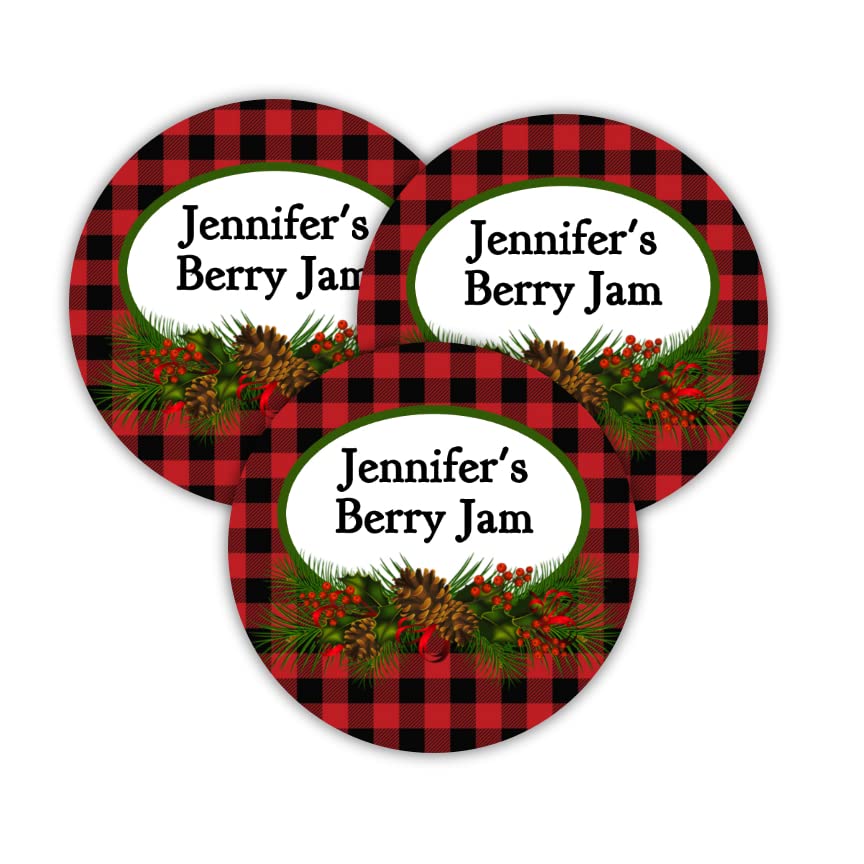 40 Mason jar, Ball jar, Christmas, canning stickers, labels, tags, Peel and stick, personalized