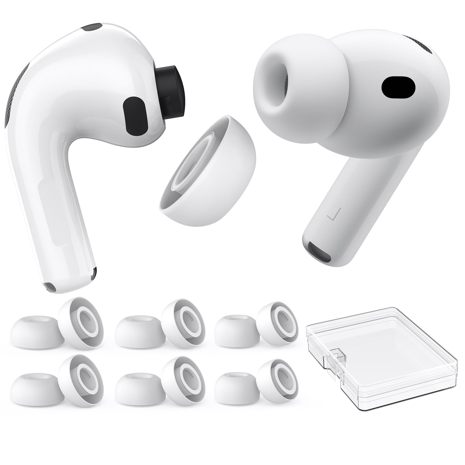 AhaStyle Ear Tips for AirPods Pro 3 (2025) Silicone Ear Covers Accessories