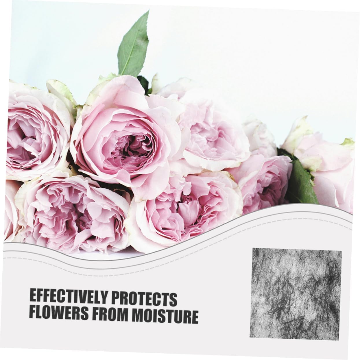 PLAFOPE 100PCS Floral Wrapping Tissue Paper Soft Candy Paper for Bouquets for Weddings Birthdays DIY Crafts Reliable Protection Artistic Hand Crimped Design