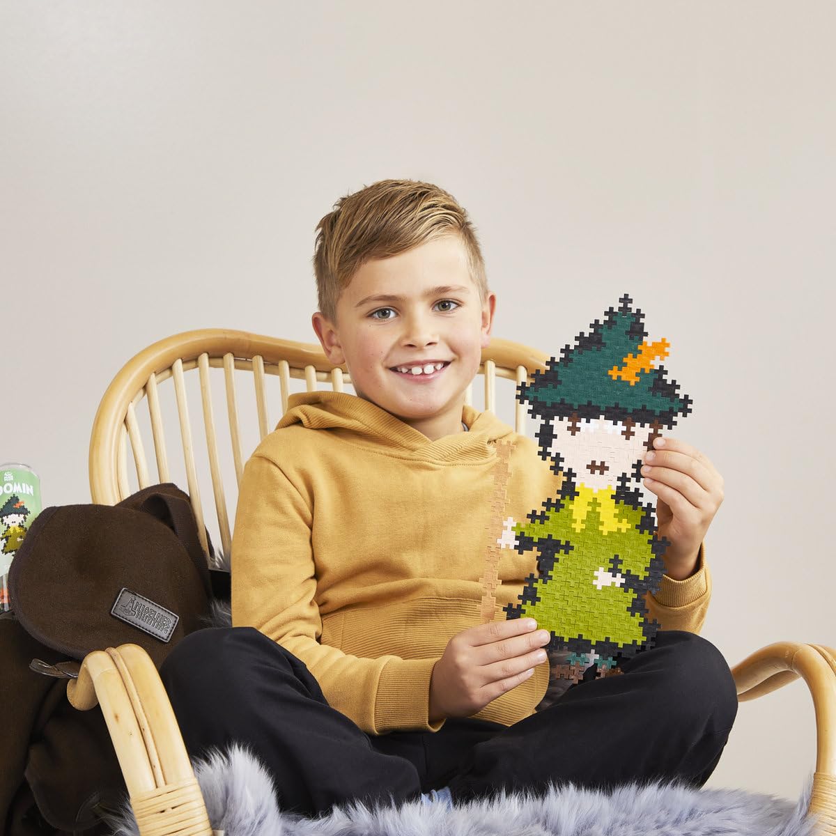 Plus-Plus 7551 Mumin Bundle, Geniales Konstruktionsspielzeug, Kreativ-Bausteine, Puzzle by Numbers, 5 Tubes mit je 270 Teilen ab 7 Jahren