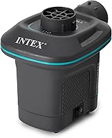 INTEX QuickFill AC400 Electric Air Pump: 400L/min Portable Inflator for Air Mattresses, Kayaks, Boats, Pool Floats