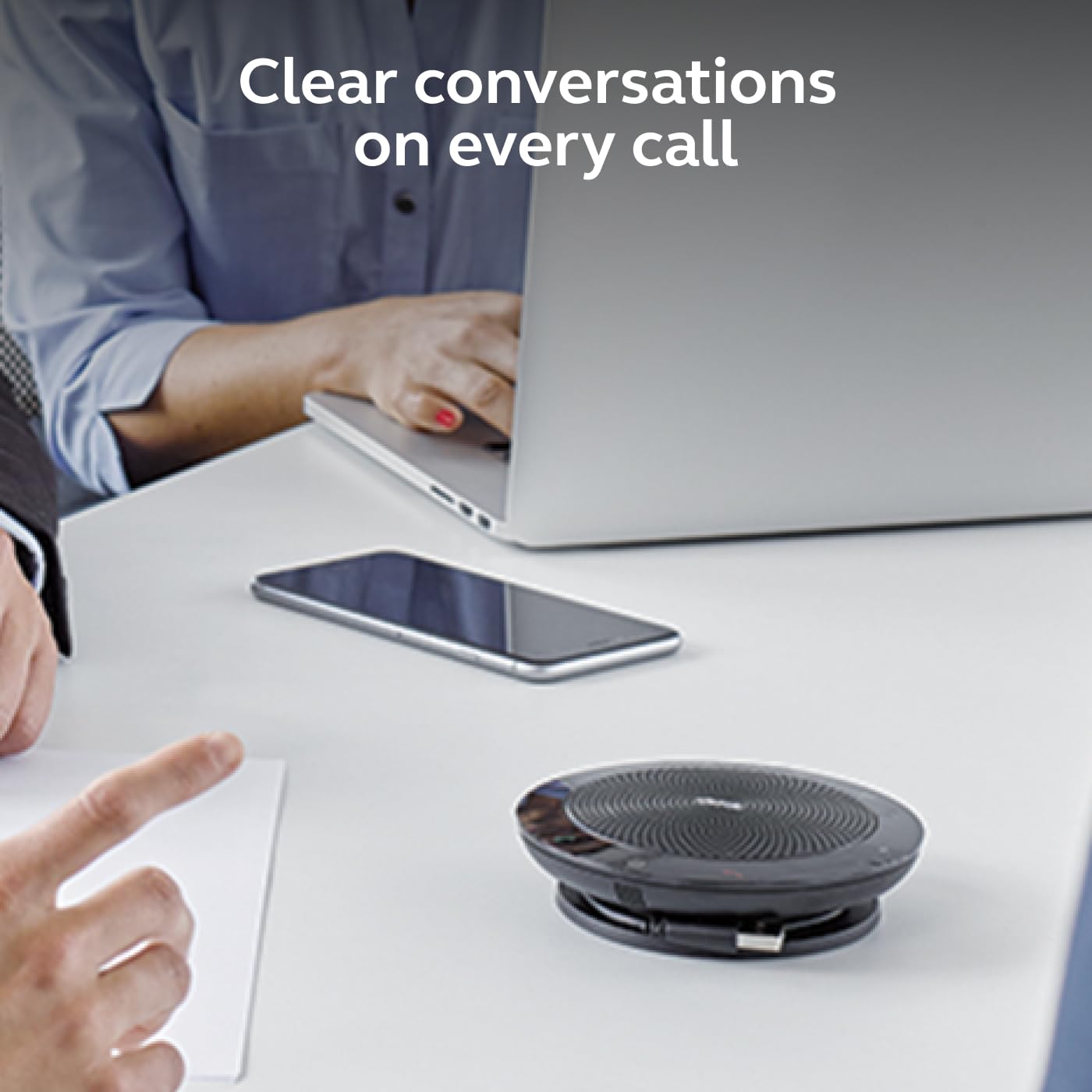 Jabra Speak 510 (Edizione 2025) Altoparlante Bluetooth portatile, USB o wireless per riunioni e chiamate con suono cristallino, funziona con Microsoft Teams, nero