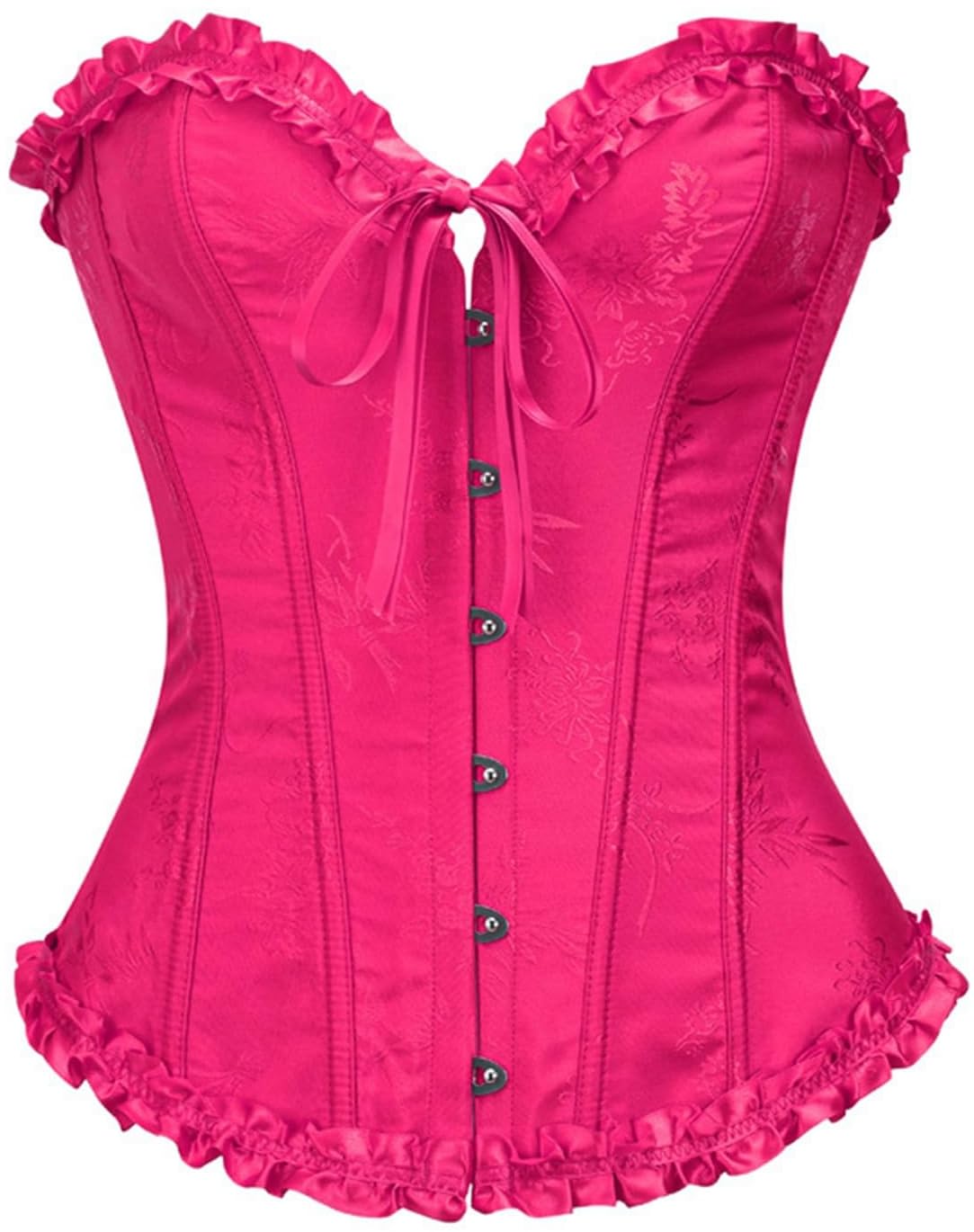 Szivyshi Overbust Korsett Damen Top - Helles Rosarot - XL