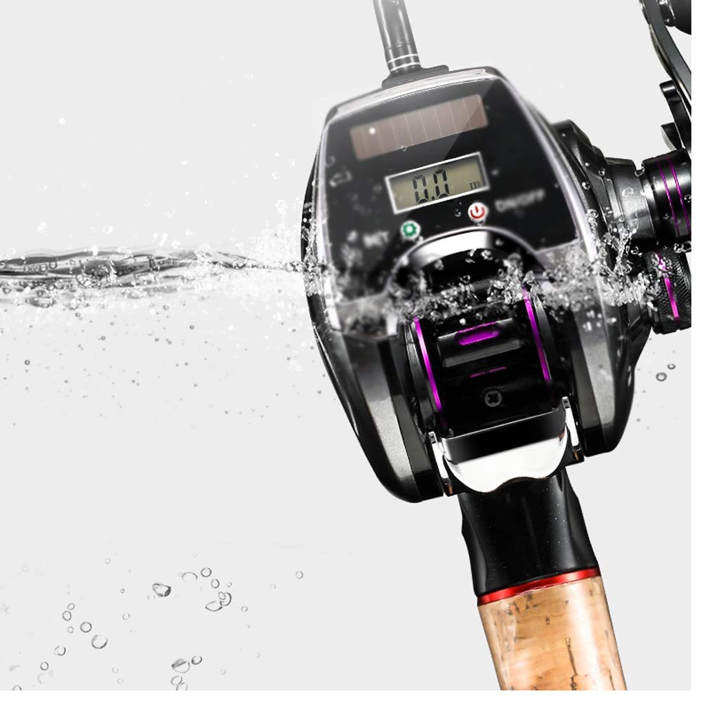 Digital Display RAFT Pesca Ruota Full Metal Belt Venting Zattera Conteggio per zattera per peschereccio per per la pesca