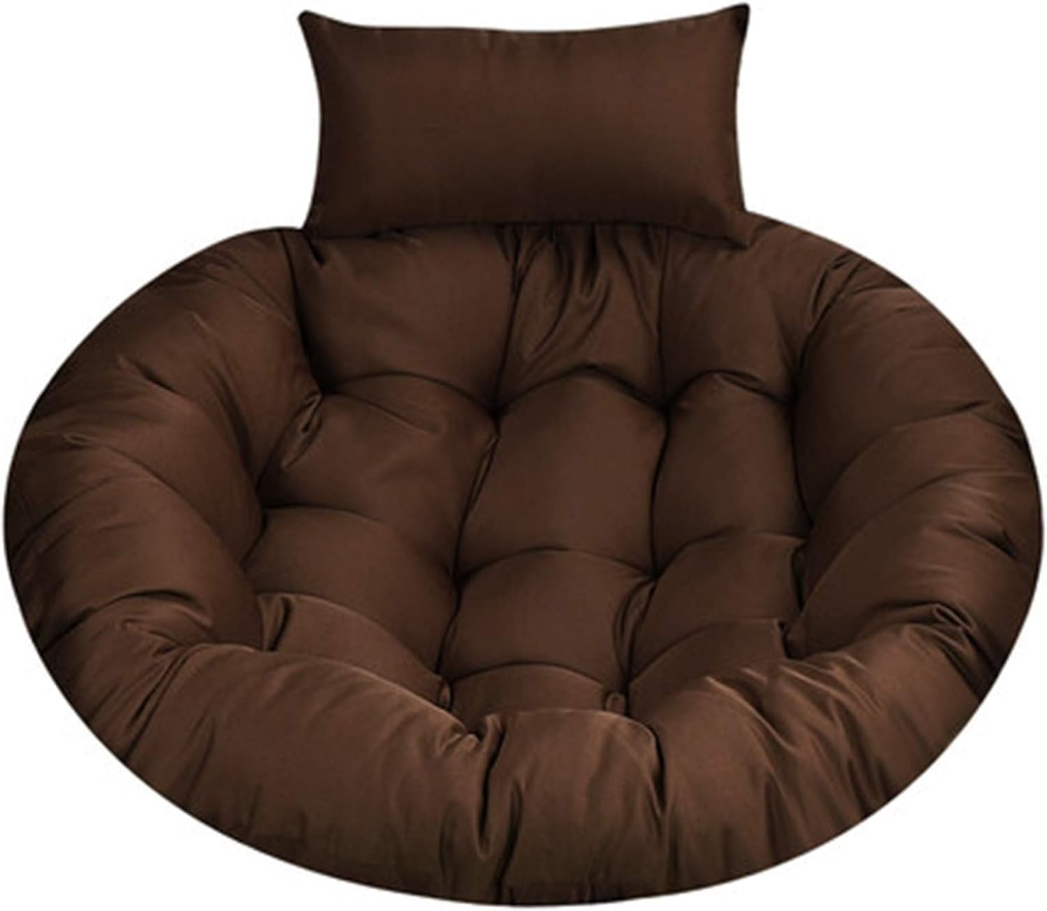 ERTsrhFD Chair Cushion, Thick Hanging Swing, Anti-Deformation Outdoor Hammock, Rattan Cushions(Brown)