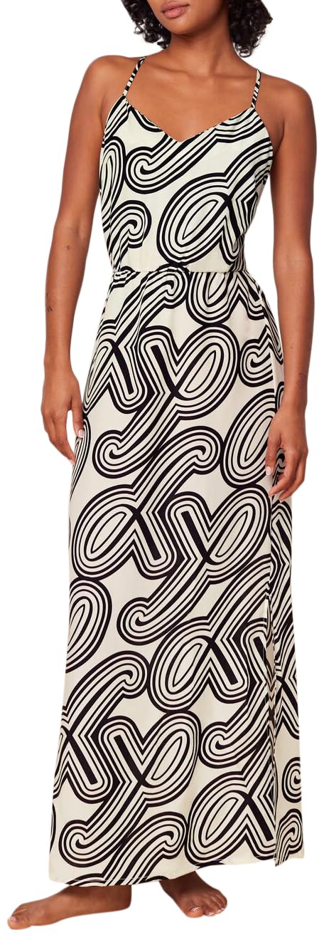 Triumph Women's Beach Mywear Maxi Dress 01 Pt Swimwear Cover up, White-Light Combination, 20