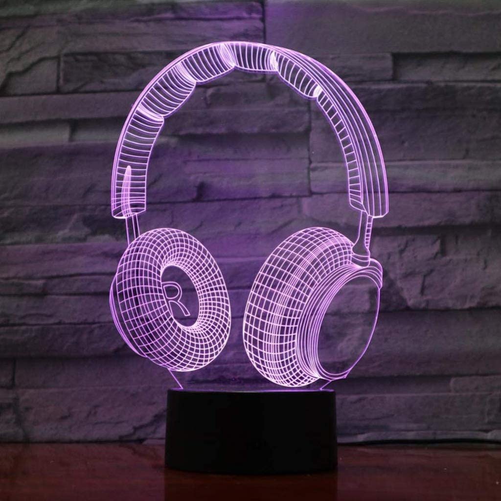 Veilleuse 3D, lampe LED tactile à économie d'énergie lampe de chevet lampe de bureau lampe de nuit créative