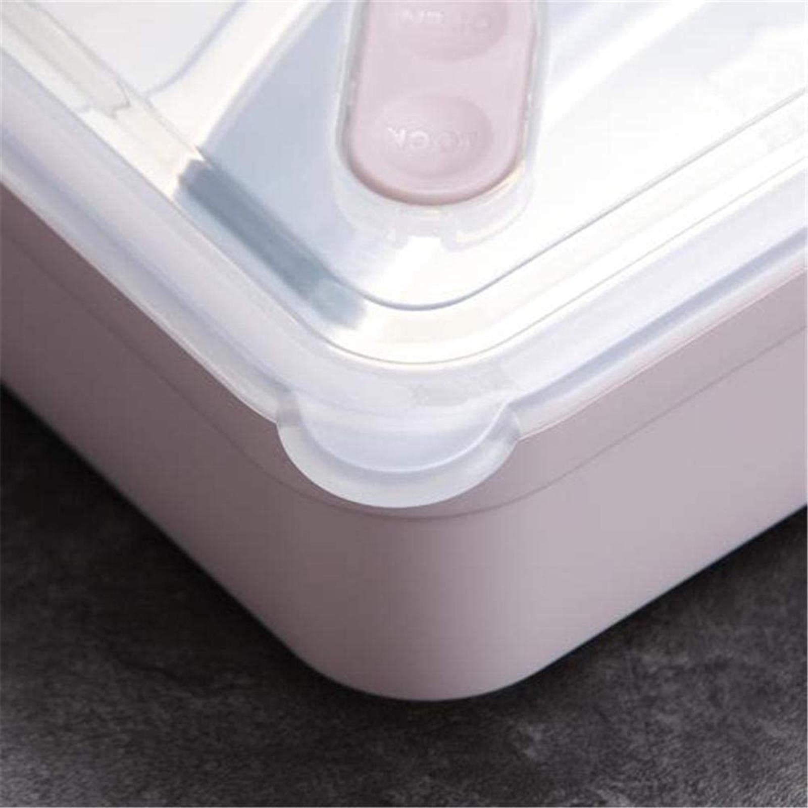Fiable Fiambrera de acero inoxidable para niños con aislamiento simple, compartimento de una sola capa, caja sellada, tres rejillas, color rosa, tamaño: doble rejilla