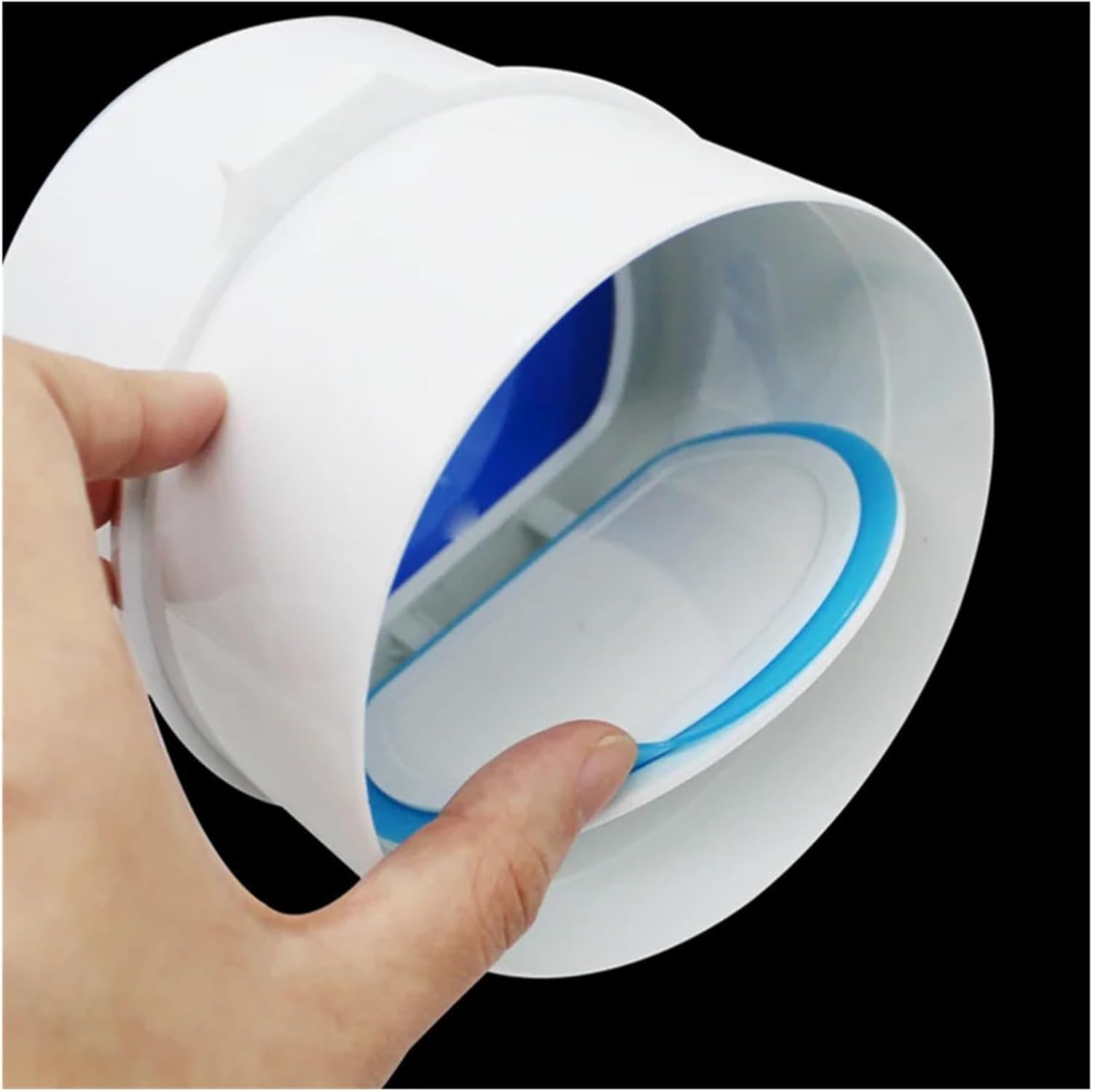 1PC PVC Exhaust Fan Check Valve Round Pipe Backdraft Damper 75/110mm Air Duct Ventilation Grill for Bathroom Kitchen Accessories(B)