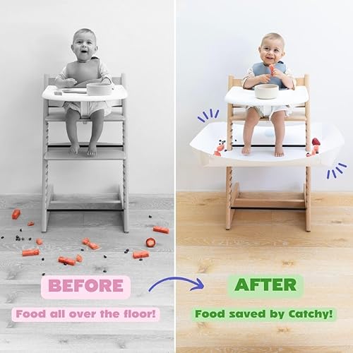 Miniatura 6 de CATCHY - Recogedor de alimentos - Compatible con silla alta Stokke Tripp Trapp - Trona se vende por separado - Atrapasador de alimentos y desorden