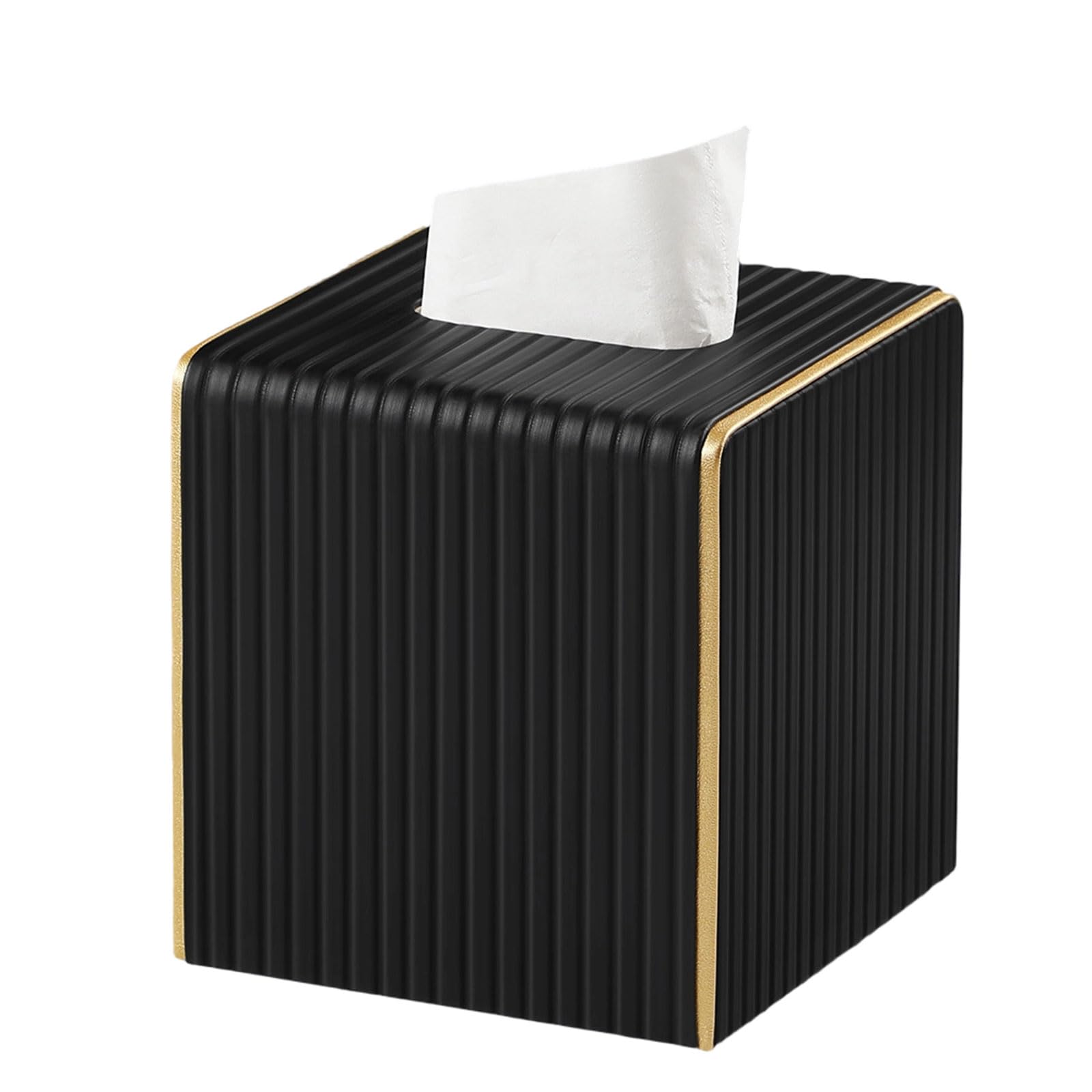 Synthetic Leather Napkin Box Cover for Kitchen Dining Table Decorative Tissue Organizers
